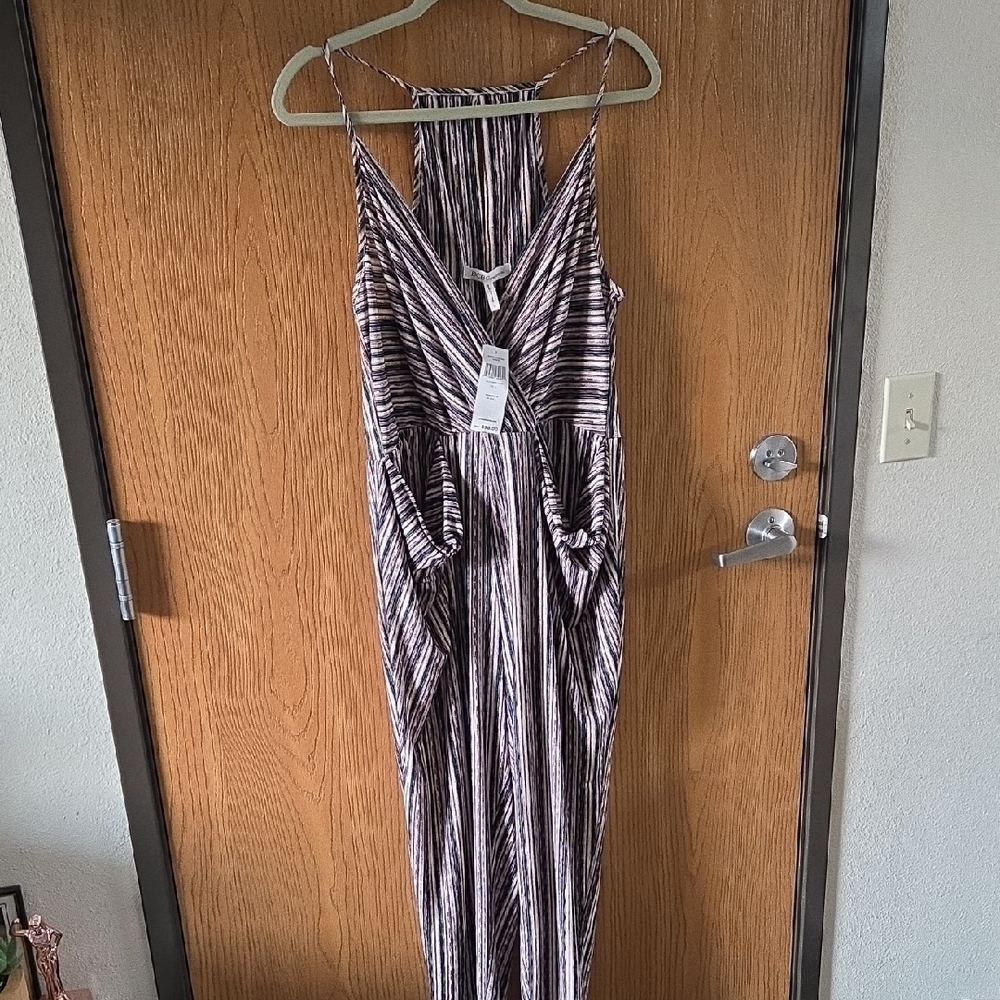 BCBGeneration Multicolor Striped Jumpsuit